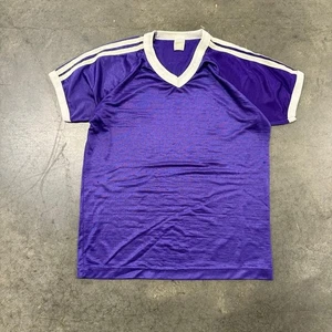 Vintage 80s Stripped Soccer Jersey  Size M - Picture 1 of 6
