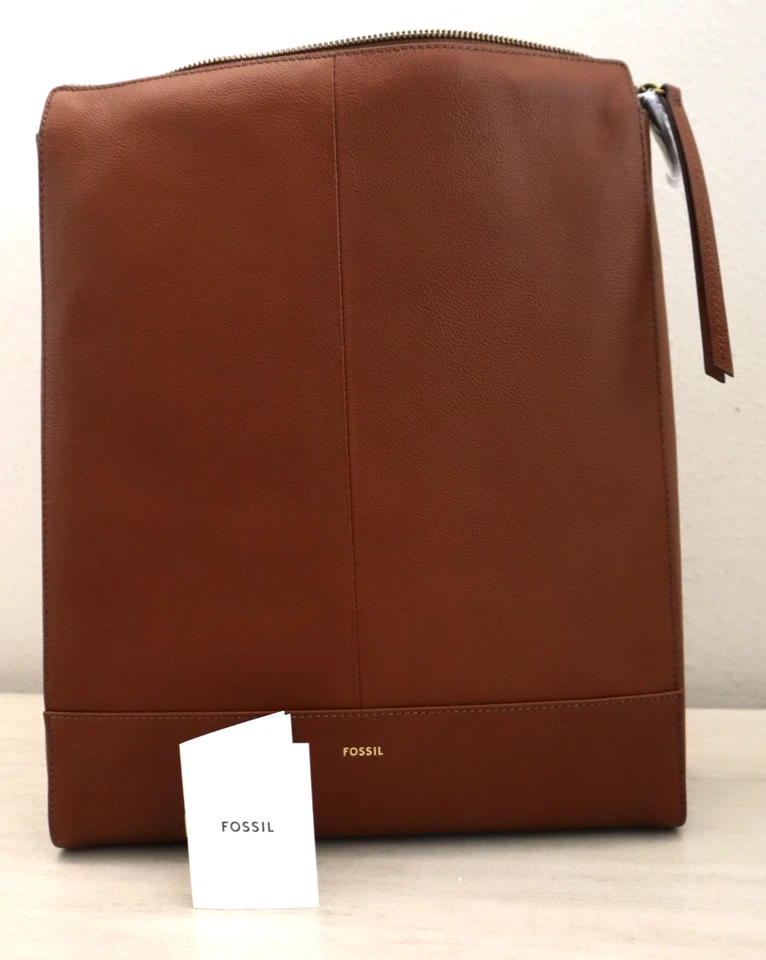 Fossil SHB2976210 Women's Medium Brown Leather Elina Convertible Backpack