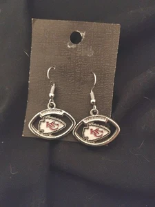 Kansas City Chiefs NFL Fashion Dangle Earrings NEW - Picture 1 of 11