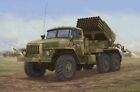 Russian BM-21 Hail Mrl Late Military Truck 1:3 5 Plastic Model Kit Trumpeter
