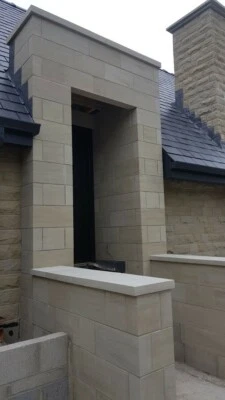 Sawn Ashlar Walling Stone - Building Stone - Natural Yorkshire Yorkstone - 1sqmt - Image 1 of 4