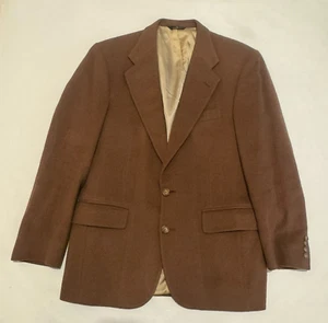 VTG Mens Polo University Ralph Lauren USA Made Camel Hair Blazer Size 38 R Brown - Picture 1 of 20