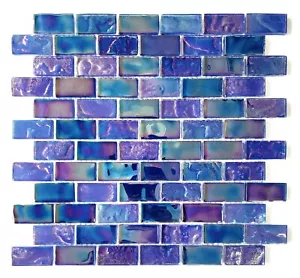 Cobalt Dream Glass Pool Tile | Deep Blue Iridescent Mosaic for Pool & Bathroom - Picture 1 of 3
