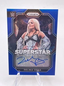 2023 WWE - Prizm - Autógrafos Auto Superstar - Azul /49 - Zelina Vega - Imagen 1 de 2