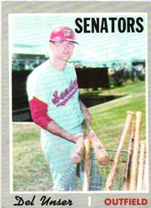 DEL UNSER 1970 Topps #336  FREE SHIPPING B7R1S2P11