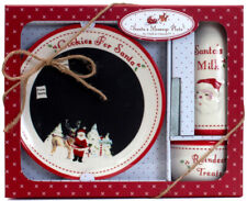 Child to Cherish Santa's Message Plate Set, Milk Jar, Reindeer Treats Bowl O280