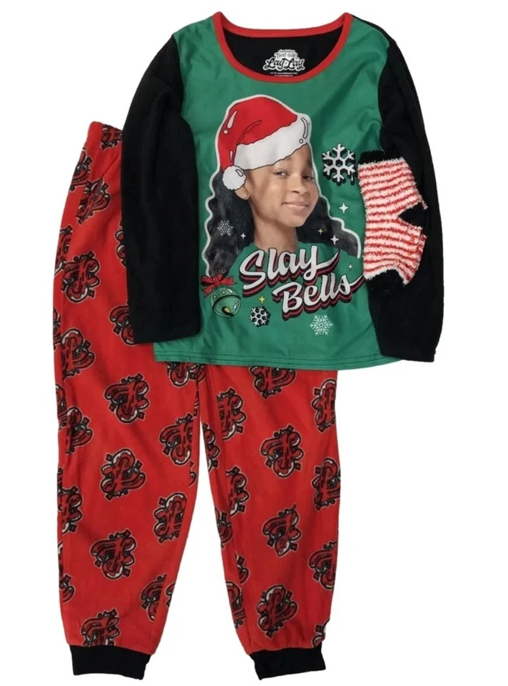 Conjunto de Pijama That Girl Lay Lay XS 4/5 Nickelodeon Meias Natal Slay Bells Novo - Imagem 1 de 1