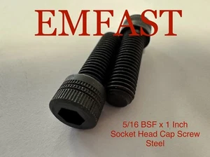 5/16 BSF x 1 steel socket head cap screw allen key drive bolt headed model - Picture 1 of 4