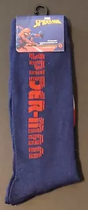 Adult Marvel Comics (Spider-Man) Novelty Crew Socks (Shoe Size 6-12) | BRAND NEW - Picture 1 of 2