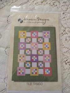 Quilt Pattern: "Tile Tango" by Atkinson Designs #ATK-131 4 Sizes - Picture 1 of 2