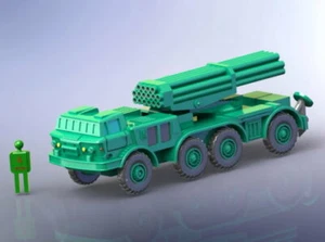 1/144 Russian BM-27 Hurricane  220mm Multiple Rocket Launcher  3-D Printed  - Picture 1 of 2