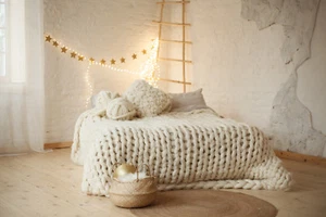 Chunky Knit Blanket, Giant Knit Blanket, Wool Knit Blanket, Chunky Blanket - Picture 1 of 11