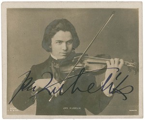 JAN KUBELIK - PICTURE POST CARD SIGNED
