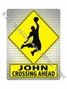 JOHN trova il tuo nome INSEGNA METALLO NBA Basket SPORT stanza decorazione parete regalo 773 - Foto 1 di 1