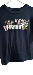 Fortnite Kinder T-Shirt Größe L Unisex Jungen Mädchen Gaming Tee Schwarz Grafik - Bild 1 von 3