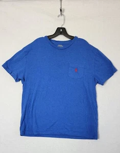 Polo Ralph Lauren Men's Large Blue Pocket Tee Short Sleeve Casual Cotton Shirt - Picture 1 of 8