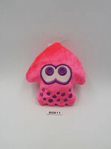 Splatoon Inkling B0811 Pink Zipper Bag Purse 2017 mascot 4" Plush Toy Doll Japan - Picture 1 of 5