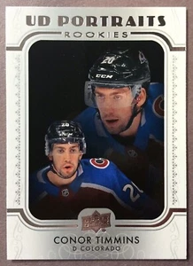 2019-20 Upper Deck Portraits Rookies #P-89 Conor Timmins Colorado Avalanche RC - Picture 1 of 1