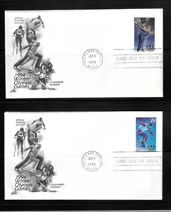 US SC # 2807-2811 Winter Olympics 1994 . Artcraft Cachet - Picture 1 of 3