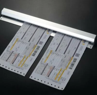 Asta morsetto menu carta montaggio a parete 12 pollici asta ristorante fattura striscia di stoccaggio - Immagine 1 di 2