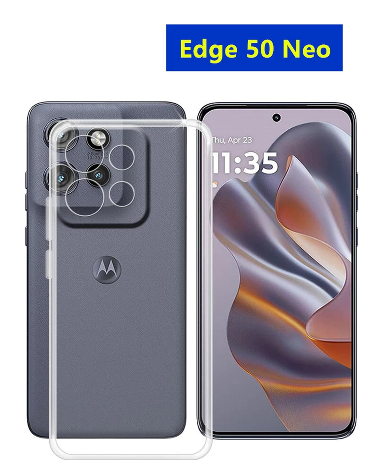 Cover Custodia Silicone TRASPARENTE  pre Motorola Edge 50 Neo - Immagine 1 di 1