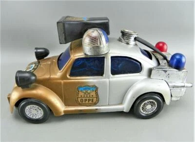 Volkswagen VW Bug OPPE coche de policía motorizado a batería vintage años 70 funciona Foto 1 de 4