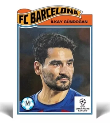 2023 Topps UCL Living Set - #625 Ilkay Gundogan PR: /656 FC Barcelona - Image 1 of 2