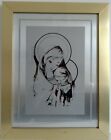 Quadro Raffigurante Madonna Col Bambino firma brunow