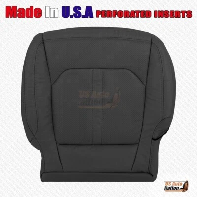 Ford Expedition Limited 2018-2021 parte inferior del conductor cubierta de cuero perforada negra Foto 1 de 4