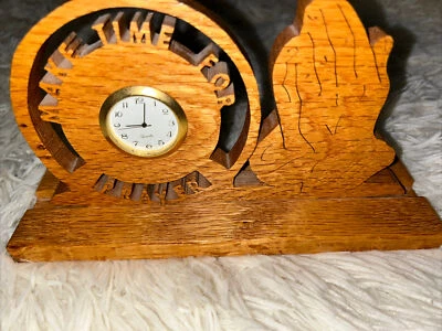 Reloj de escritorio de oración corte láser para hacer tiempo Foto 1 de 4