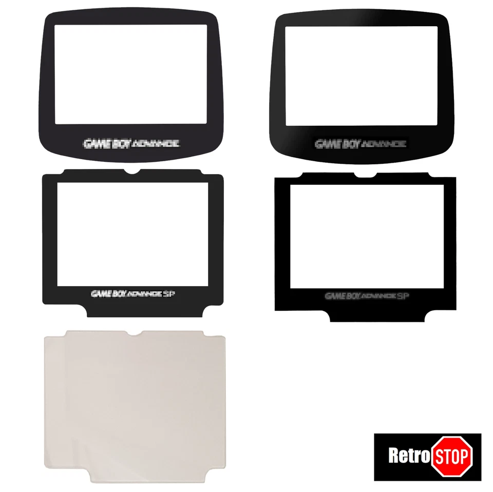 Gameboy Advance Display Scheiben Glas Plastik Nintendo GBA SP Bildschirm NEU ✅ - Bild 1 von 1