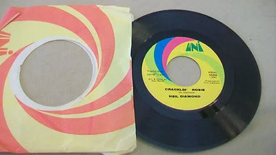 LORDY, CRACKLIN' ROSIE by NEIL DIAMOND 45 RPM RECORD #55250 UNI RECORDS - Image 1 of 2