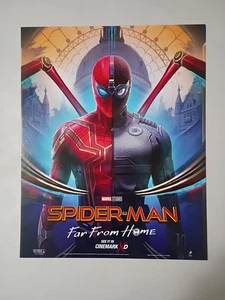 Póster promocional original de la película Marvel Spider-Man: Far From Home 8x10 Cinemark 2019 - Imagen 1 de 1