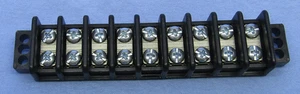 Philmore 13-1609 9 Position Dual Row Terminal Block Barrier Strip ~ 30A @ 600V - Picture 1 of 1