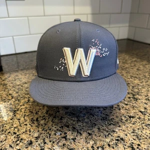 Washington Nationals Hat New Era 59FIFTY Men's Size 8 Navy Cherry - Picture 1 of 8