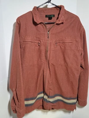 Eastern Mountain Sports Vintage Zip Up L/S Shirt Size Large Red - Image 1 of 4