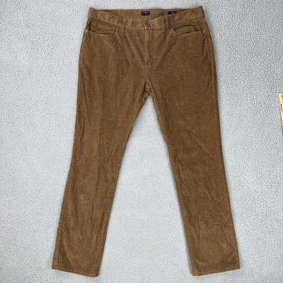 J Crew 770 Flex Corduroy Chino Pants Men 38x32 Brown Stretch Slim Fit J7334 - Image 1 of 4