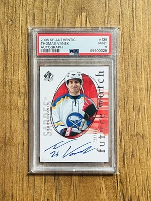 2005 SP Authentic-Thomas Vanek Future Watch RC Auto/999-PSA 9🔥Sabres All-Star - Image 1 of 2