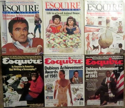 ESQUIRE Magazine: Man At His Best - Seven (7) Vintage Issues from 1979-1984 Foto 1 de 4