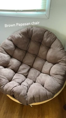 International Caravan 3312 Rattan Papasan Chair Replacement Frame - Walnut,... - Image 1 of 2