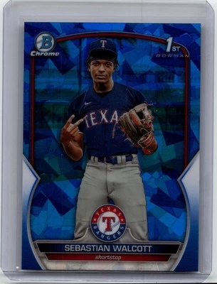 2023 Bowman Sapphire Edition Sebastion Walcott - Image 1 of 2