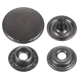 Juego de 60 botones de tapa de botón de 17 mm de metal para manualidades, pistola - Imagen 1 de 7