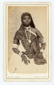 Charles Nedey Aden Arabie Abyssinie PHOTO CDV, une femme - Picture 1 of 2