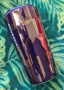 Starbucks Vtg Fav Iridescent Mermaid Purple And Gold Ceramic Tumbler Cup - 12 oz - Bild 1 von 9