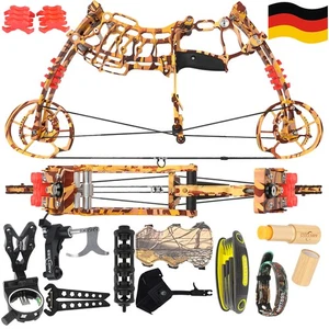 Bogenschießen Compoundbogen Kit 30-60lbs Dual-Use Stahlkugel Schießen Ziel Jagd - Bild 1 von 12