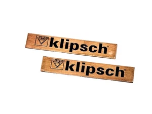 [New] Klipsch Badge Logo Emblem-Solid Copper Look, Pair for Speakers - Picture 1 of 11