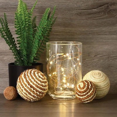 Feit Electric 6ft Indoor LED Fairy String Lights with On/Off Switch, Copper - Image 1 of 3