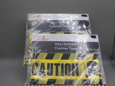CINTA DE PRECAUCIÓN HALLOWEEN 2 PAQUETES 20 PIES CADA UNO Foto 1 de 3