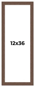 12x36 Rahmen Braun Landhaus Massivholz Bilderrahmen Breite 1,5 cm | Innen - Bild 1 von 9