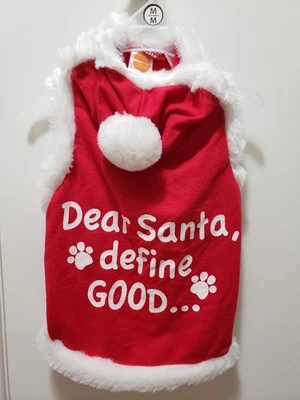 Suéter para perro - Dear Santa Define Good - tiene sombrero adjunto - Mediano Foto 1 de 4